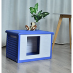 YES4PETS Small Plastic Pet Dog Puppy House Kennel Blue - Pet Care > Dog Supplies > Dog Playpens & Gates
