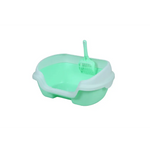 YES4PETS Small Portable Cat Kitten Rabbit Toilet Litter Box Tray with Scoop Green - Pet Care > Cat Supplies > Cat Litter