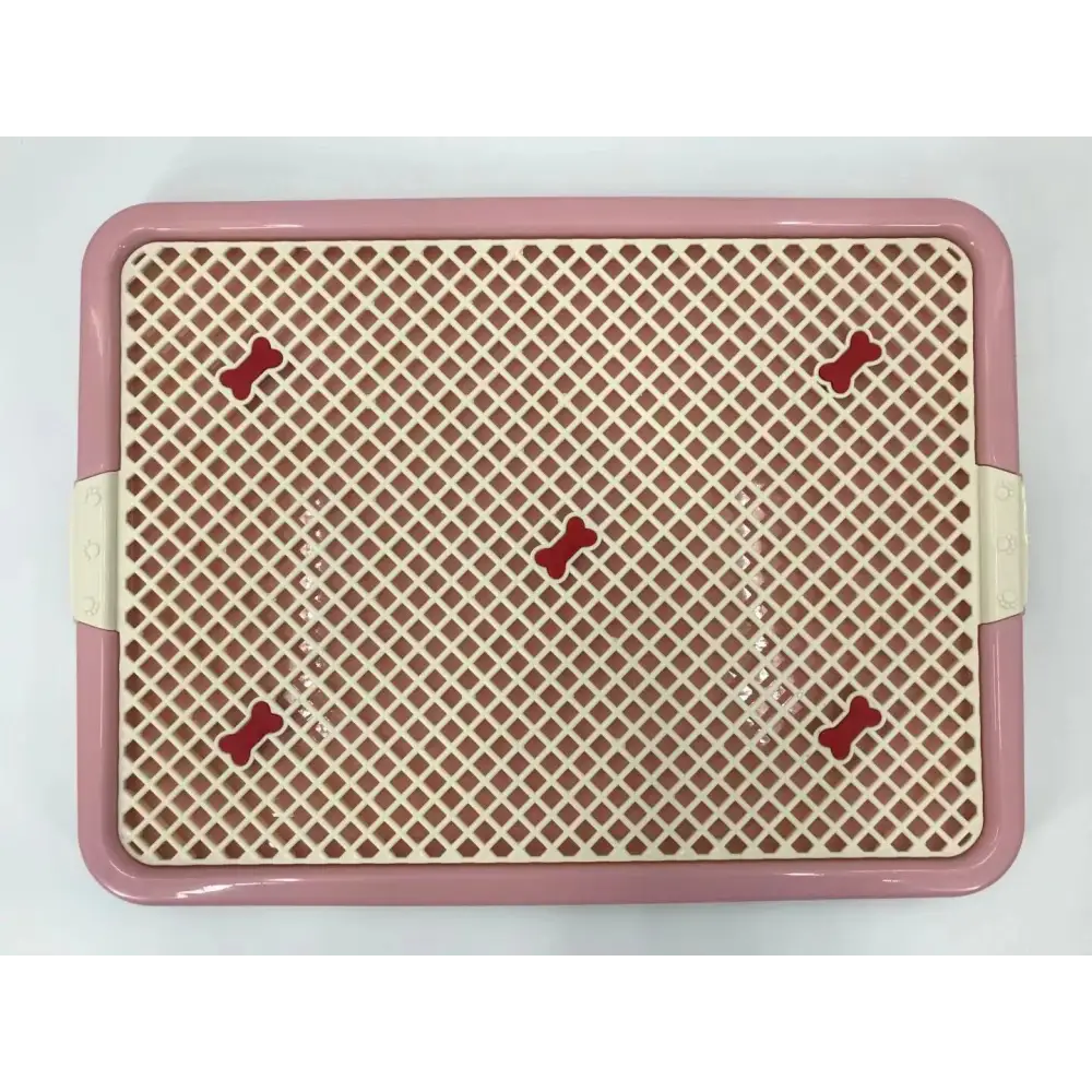YES4PETS Small Portable Dog Potty Training Tray Mat Pet Puppy Toilet Trays Loo Pad Pink - Pet Care > Dog Supplies > Dog