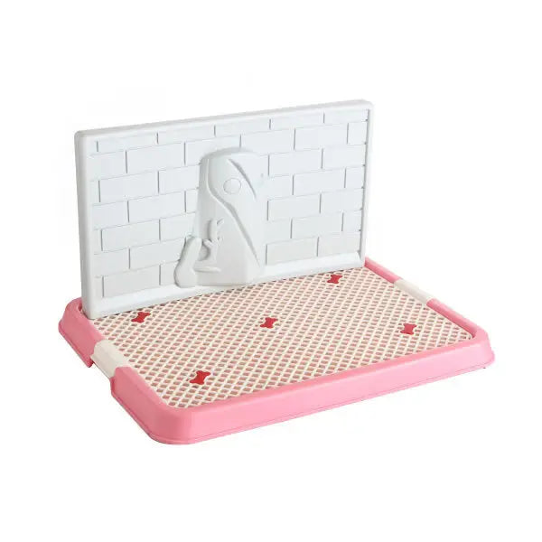 YES4PETS Small Portable Dog Potty Training Tray Pet Puppy Toilet Trays Loo Pad Mat Pink - Pet Care > Dog Supplies > Dog
