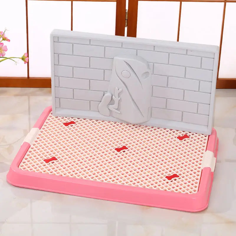 YES4PETS Small Portable Dog Potty Training Tray Pet Puppy Toilet Trays Loo Pad Mat Pink - Pet Care > Dog Supplies > Dog