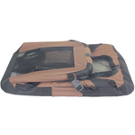 YES4PETS Small Portable Foldable Dog Cat Puppy Soft Crate Cage-Brown - Pet Care > Dog Supplies > Dog Carriers & Crates