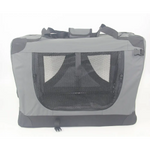 YES4PETS Small Portable Foldable Dog Cat Puppy Soft Crate Rabbit Cage-Grey - Pet Care > Dog Supplies > Dog Carriers &