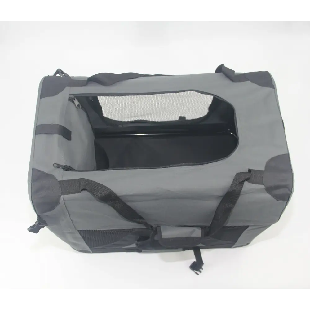 YES4PETS Small Portable Foldable Dog Cat Puppy Soft Crate Rabbit Cage-Grey - Pet Care > Dog Supplies > Dog Carriers &