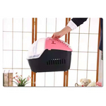 YES4PETS Small Portable Travel Dog Cat Crate Pet Carrier Cage Comfort With Mat-Pink - Pet Care > Dog Supplies > Dog