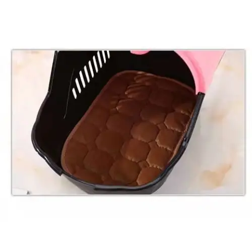YES4PETS Small Portable Travel Dog Cat Crate Pet Carrier Cage Comfort With Mat-Pink - Pet Care > Dog Supplies > Dog