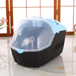 YES4PETS Small Portable Travel Dog Cat Crate Pet Carrier Cage Comfort With Mat-Blue - Pet Care > Dog Supplies > Dog