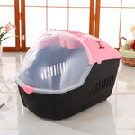 YES4PETS Small Portable Travel Dog Cat Crate Pet Carrier Cage Comfort With Mat-Pink - Pet Care > Dog Supplies > Dog
