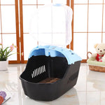 YES4PETS Small Portable Travel Dog Cat Crate Pet Carrier Cage Comfort With Mat-Blue - Pet Care > Dog Supplies > Dog