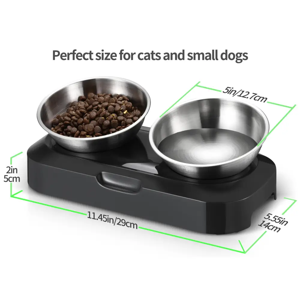 YES4PETS Stainless Steel Pet Bowl Water Bowls Portable Anti Slip Skid Feeder Dog Rabbit Cat - Pet Care > Dog Supplies >