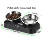 YES4PETS Stainless Steel Pet Bowl Water Bowls Portable Anti Slip Skid Feeder Dog Rabbit Cat - Pet Care > Dog Supplies >