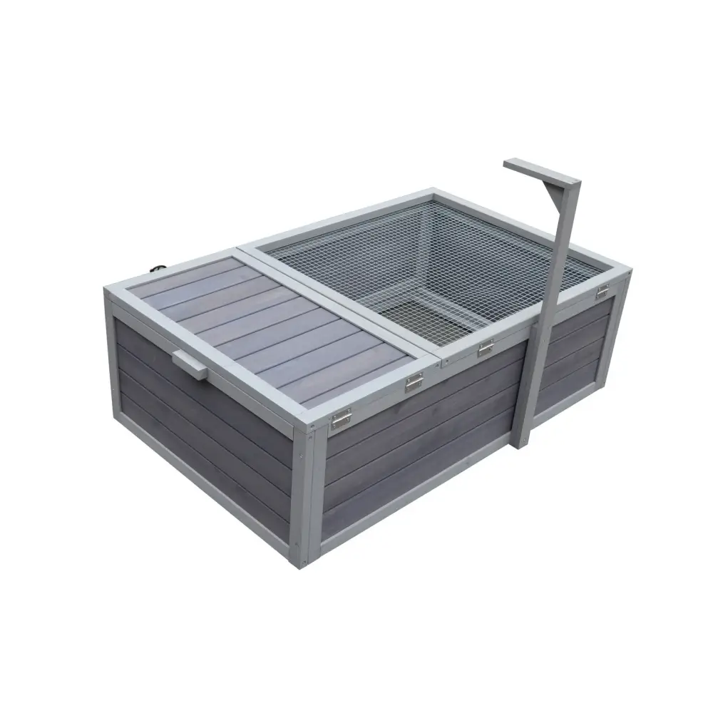 YES4PETS Tortoise House Turtle Habitat Enclosure Wooden Small Animal Hutch Indoor Outdoor - Pet Care > Coops & Hutches