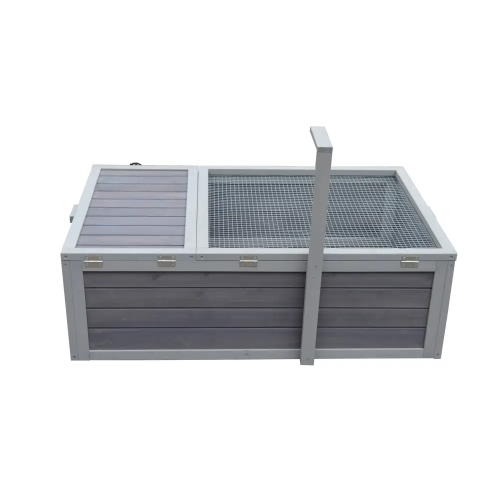 YES4PETS Tortoise House Turtle Habitat Enclosure Wooden Small Animal Hutch Indoor Outdoor - Pet Care > Coops & Hutches