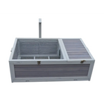 YES4PETS Tortoise House Turtle Habitat Enclosure Wooden Small Animal Hutch Indoor Outdoor - Pet Care > Coops & Hutches