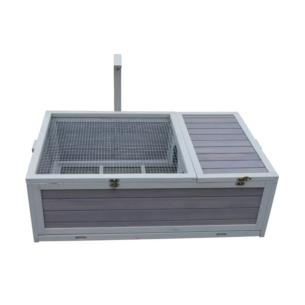 YES4PETS Tortoise House Turtle Habitat Enclosure Wooden Small Animal Hutch Indoor Outdoor - Pet Care > Coops & Hutches