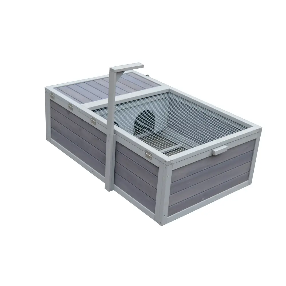 YES4PETS Tortoise House Turtle Habitat Enclosure Wooden Small Animal Hutch Indoor Outdoor - Pet Care > Coops & Hutches