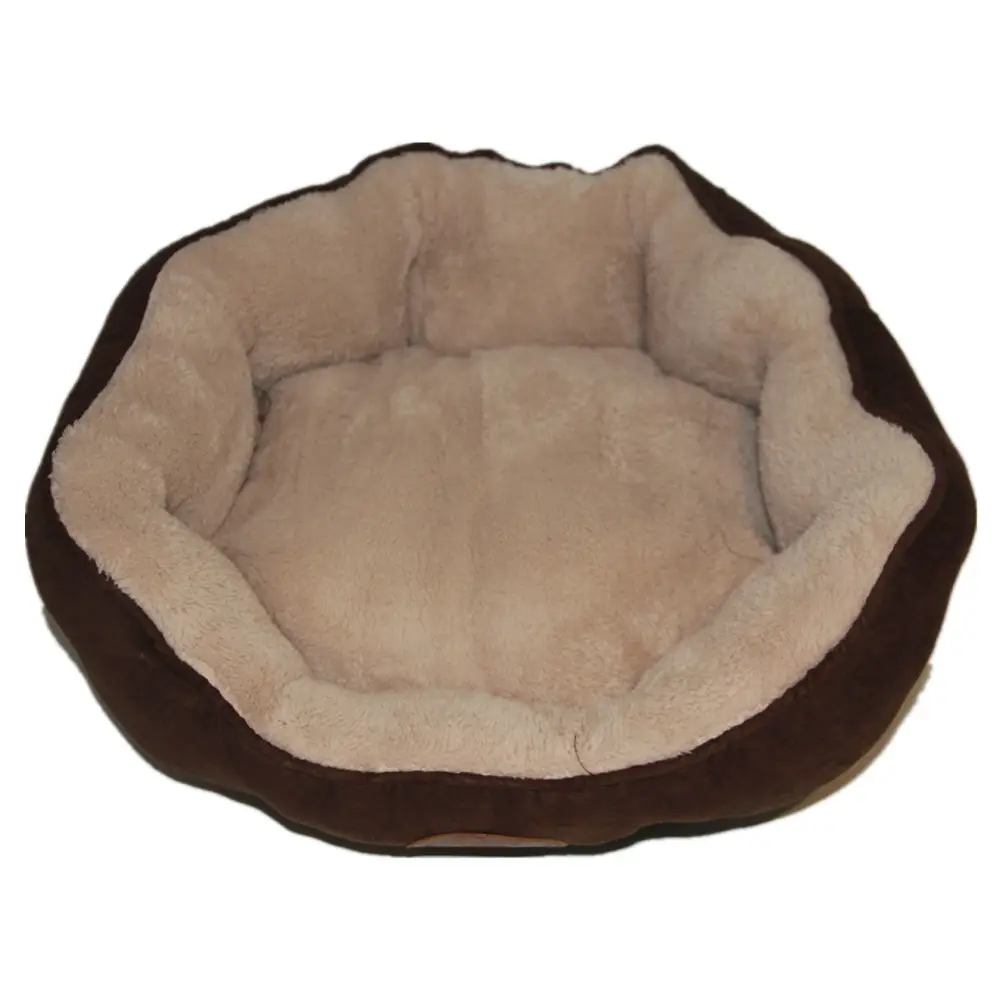 YES4PETS Washable Brown Fleece Dog Cat Bed-Medium - Pet Care > Dog Supplies > Dog Beds