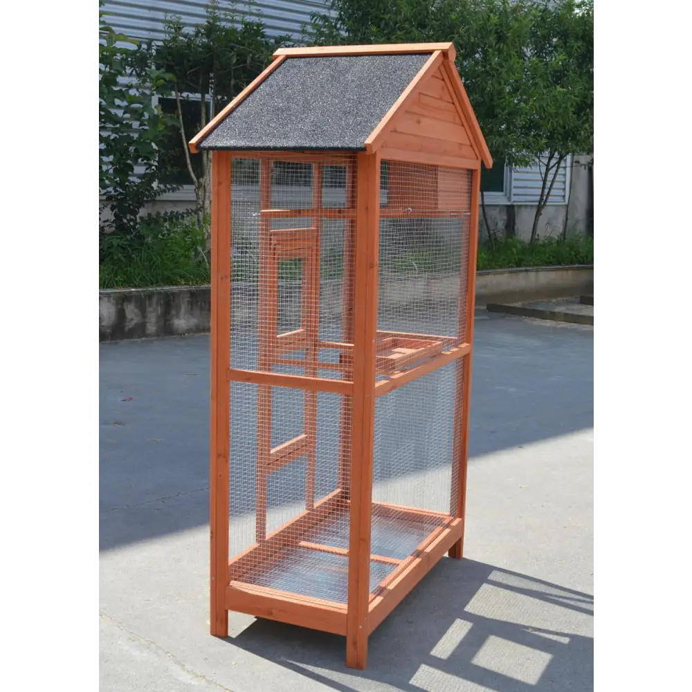 YES4PETS Wooden XXL Pet Cages Aviary Carrier Travel Canary Parrot Bird Cage - Pet Care > Bird > Bird Cages & Stands