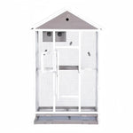 YES4PETS Wooden XXL Pet Cages Aviary Carrier Travel Canary Parrot Bird Cage Grey - Pet Care > Bird > Bird Cages & Stands