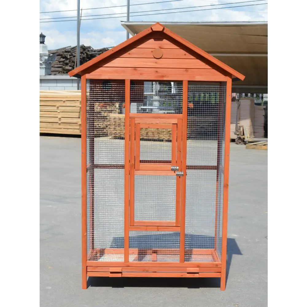 YES4PETS Wooden XXL Pet Cages Aviary Carrier Travel Canary Parrot Bird Cage - Pet Care > Bird > Bird Cages & Stands