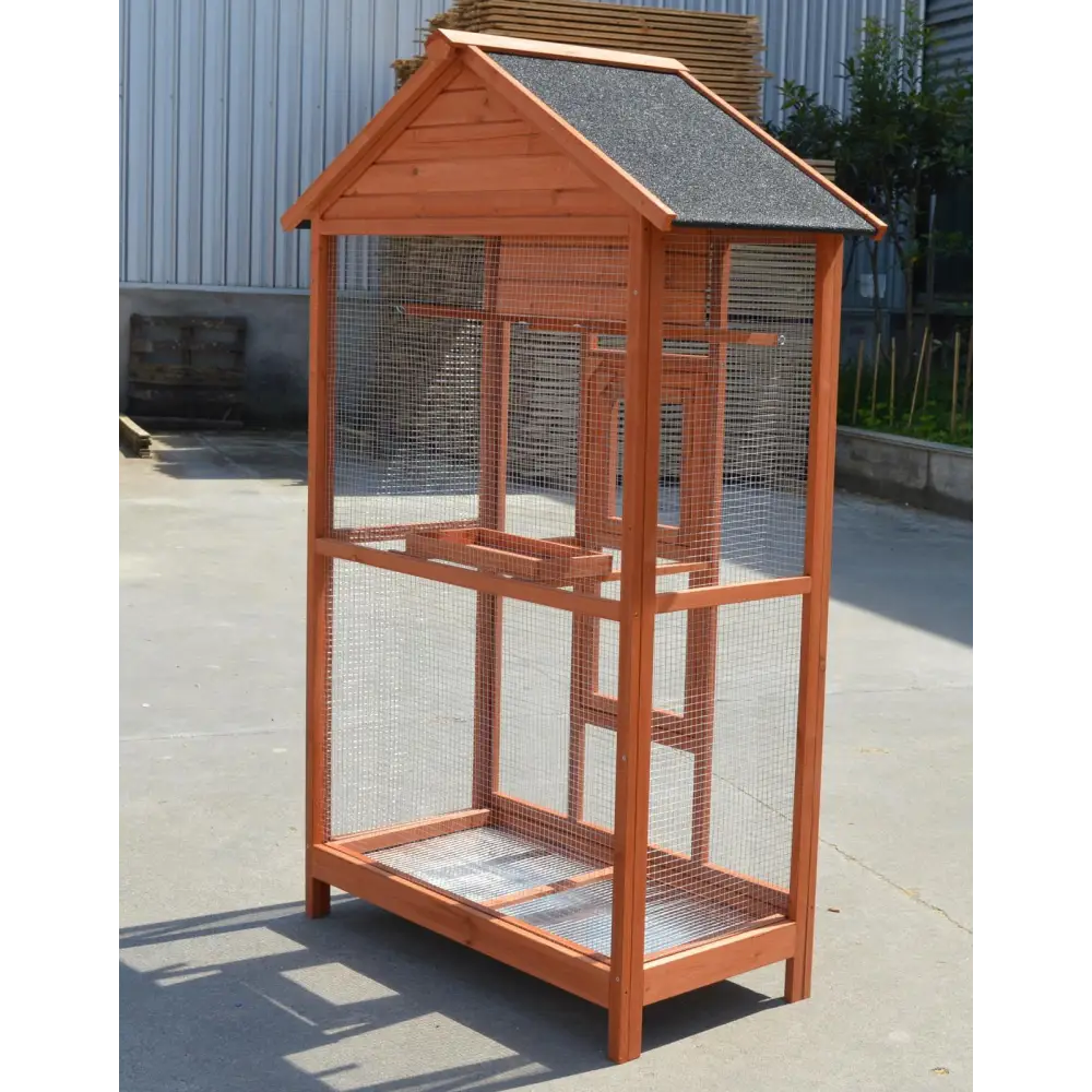 YES4PETS Wooden XXL Pet Cages Aviary Carrier Travel Canary Parrot Bird Cage - Pet Care > Bird > Bird Cages & Stands