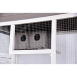 YES4PETS Wooden XXL Pet Cages Aviary Carrier Travel Canary Parrot Bird Cage Grey - Pet Care > Bird > Bird Cages & Stands