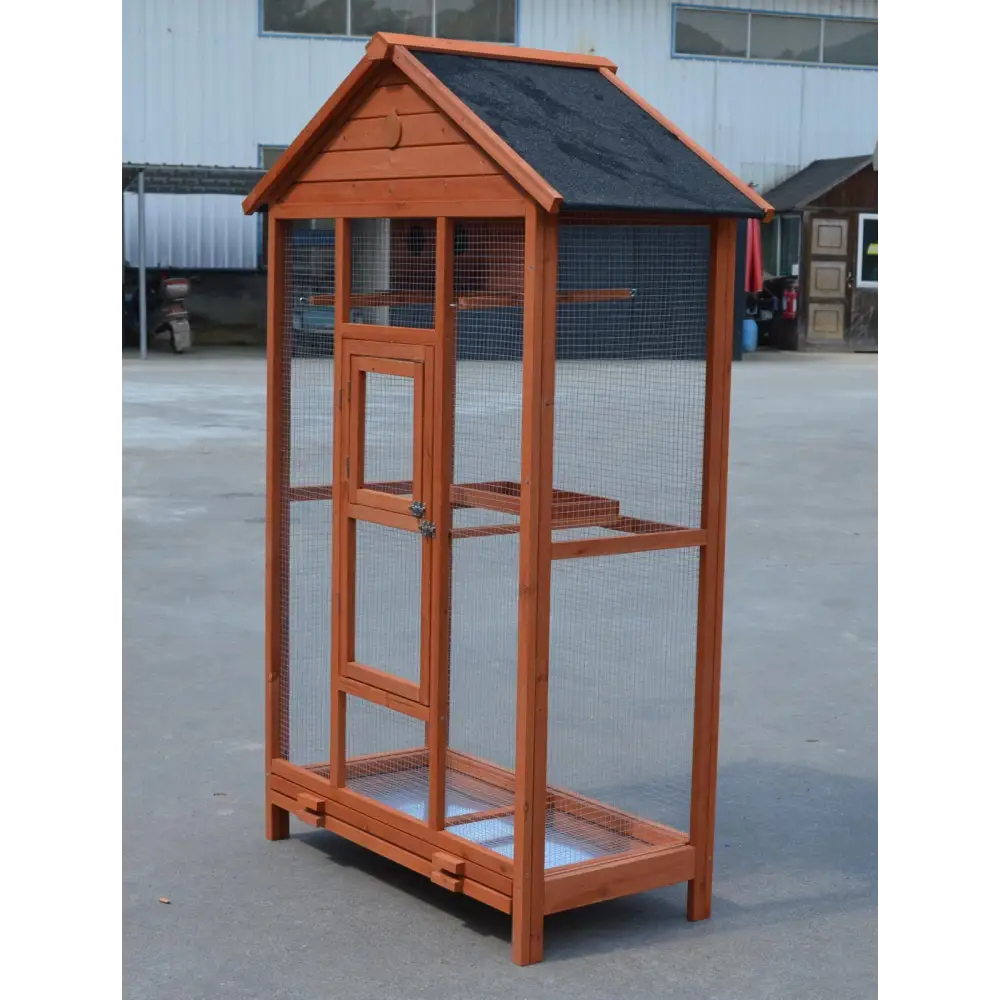 YES4PETS Wooden XXL Pet Cages Aviary Carrier Travel Canary Parrot Bird Cage - Pet Care > Bird > Bird Cages & Stands