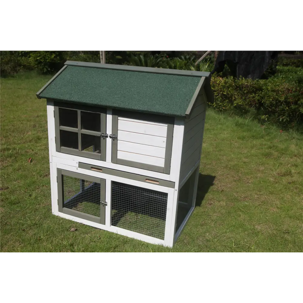 YES4PETS XL Double Storey Rabbit Hutch Guinea Pig Ferret Cage - Pet Care > Coops & Hutches > Small Animal Habitats &