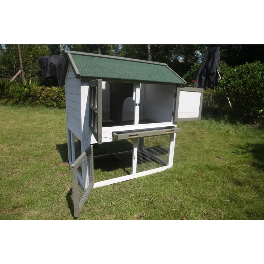 YES4PETS XL Double Storey Rabbit Hutch Guinea Pig Ferret Cage - Pet Care > Coops & Hutches > Small Animal Habitats &