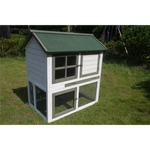 YES4PETS XL Double Storey Rabbit Hutch Guinea Pig Ferret Cage - Pet Care > Coops & Hutches > Small Animal Habitats &