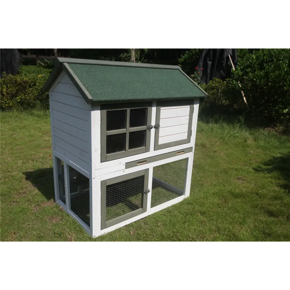YES4PETS XL Double Storey Rabbit Hutch Guinea Pig Ferret Cage - Pet Care > Coops & Hutches > Small Animal Habitats &