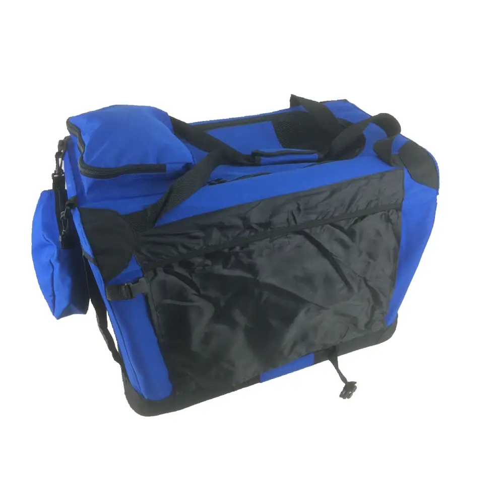 YES4PETS XL Foldable Pet Dog Puppy Cat Soft Crate With Curtain-Blue - Pet Care > Dog Supplies > Dog Carriers & Crates