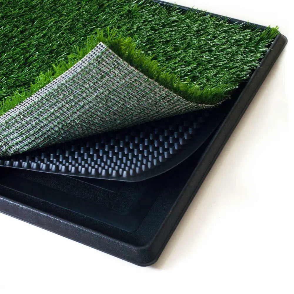 YES4PETS XL Indoor Dog Puppy Toilet Grass Training Mat Loo Pad Potty W 3 Grass - Pet Care > Dog Supplies > Dog Training