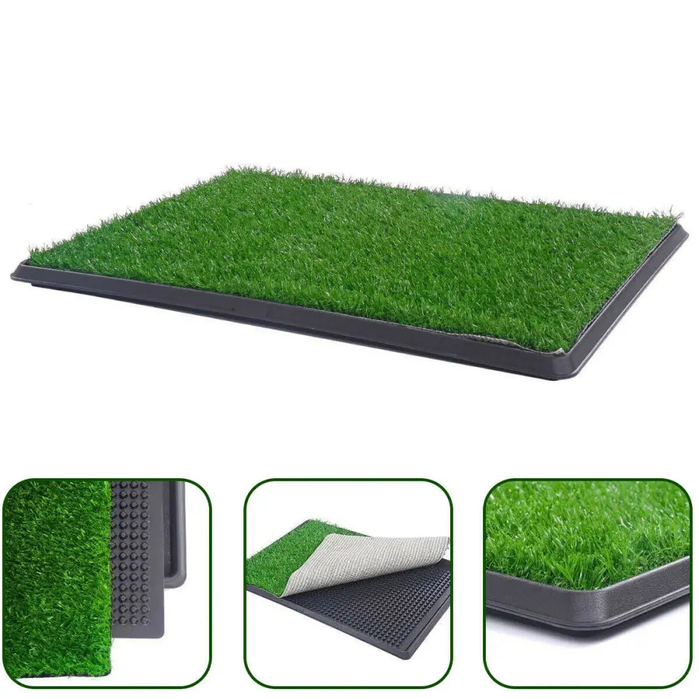 YES4PETS XL Indoor Dog Puppy Toilet Grass Training Mat Loo Pad Potty W 3 Grass - Pet Care > Dog Supplies > Dog Training