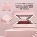 YES4PETS XL Portable Cat Toilet Litter Box Tray Foldable House with Handle and Scoop Pink - Pet Care > Cat Supplies >