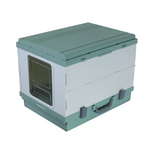YES4PETS XL Portable Cat Toilet Litter Box Tray Foldable House with Handle and Scoop Green - Pet Care > Cat Supplies >