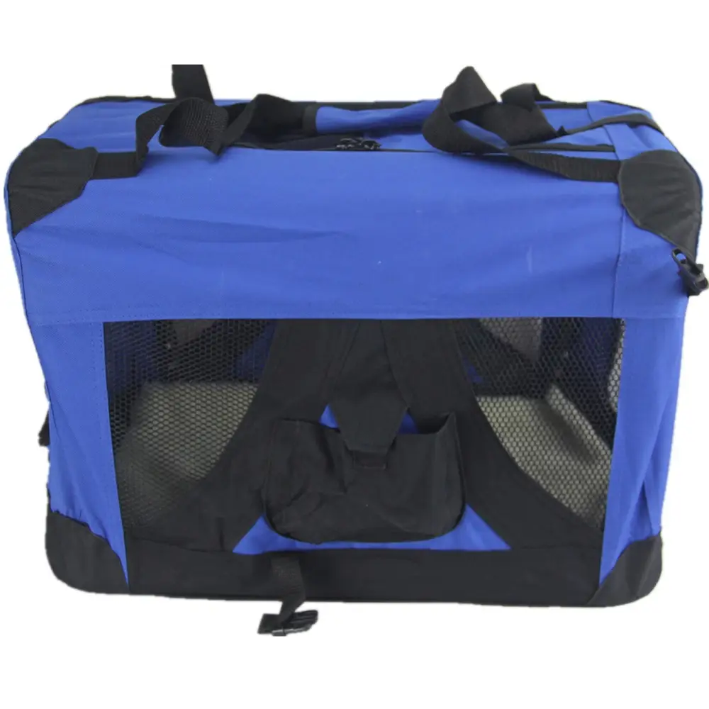 YES4PETS XL Portable Foldable Pet Dog Puppy Cat Soft Crate Cage-Blue - Pet Care > Dog Supplies > Dog Carriers & Crates
