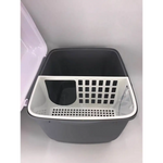 YES4PETS XL Portable Hooded Cat Toilet Litter Box Tray House with Handle and Scoop Grey - Pet Care > Cat Supplies > Cat