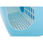 YES4PETS XL Portable Hooded Cat Toilet Litter Box Tray House with Handle and Scoop Blue - Pet Care > Cat Supplies > Cat