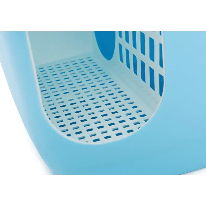YES4PETS XL Portable Hooded Cat Toilet Litter Box Tray House with Handle and Scoop Blue - Pet Care > Cat Supplies > Cat