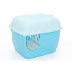 YES4PETS XL Portable Hooded Cat Toilet Litter Box Tray House with Handle and Scoop Blue - Pet Care > Cat Supplies > Cat