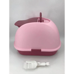 YES4PETS XL Portable Hooded Cat Toilet Litter Box Tray House with Charcoal Filter and Scoop Pink - Pet Care > Cat