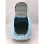YES4PETS XL Portable Hooded Cat Toilet Litter Box Tray House w Charcoal Filter and Scoop Blue - Pet Care > Cat Supplies