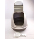YES4PETS XL Portable Hooded Cat Toilet Litter Box Tray House w Charcoal Filter and Scoop Brown - Pet Care > Cat