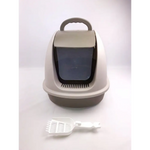 YES4PETS XL Portable Hooded Cat Toilet Litter Box Tray House w Charcoal Filter and Scoop Brown - Pet Care > Cat