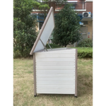 YES4PETS XL Timber Pet Dog Kennel House Puppy Wooden Timber Cabin With Stripe White - Pet Care > Dog Supplies > Dog