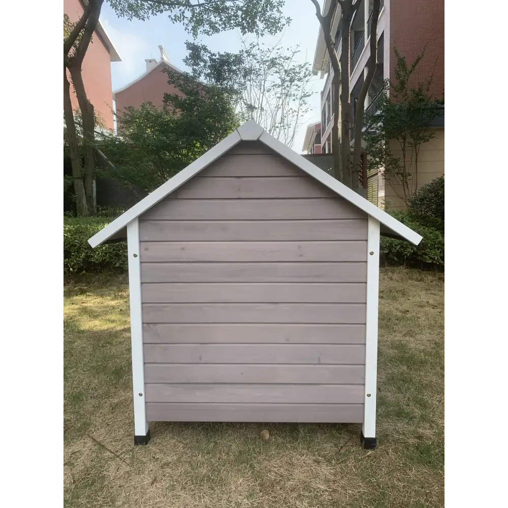 YES4PETS XL Timber Pet Dog Kennel House Puppy Wooden Timber Cabin With Door Grey - Pet Care > Dog Supplies > Dog Kennels