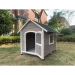YES4PETS XL Timber Pet Dog Kennel House Puppy Wooden Timber Cabin With Door Grey - Pet Care > Dog Supplies > Dog Kennels