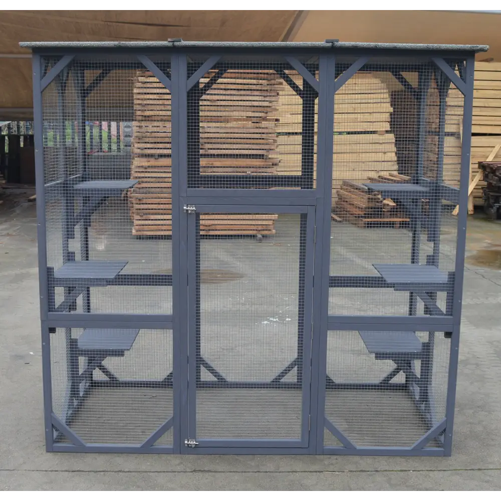 YES4PETS XXL Pet Cat Bird Shelter Condo with Escape Door Wooden Kitten Cage House - Pet Care > Coops & Hutches > Small