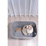 YES4PETS XXL Top Entry Cat Litter Box No Mess Large Enclosed Covered Kitty Tray Grey - Pet Care > Cat Supplies > Cat